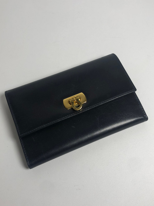 Vist Large View of Product Image Which is Used Salvatore Ferragamo Leather Wallet