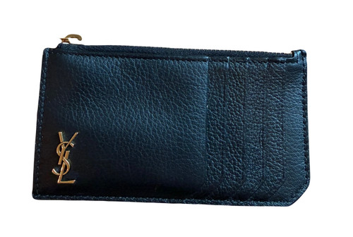 Vist Large View of Product Image Which is Used Saint Laurent Leather Card Holder