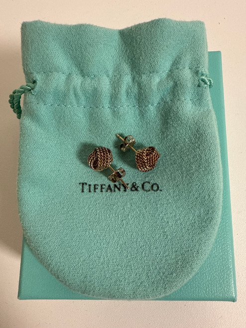Vist Large View of Product Image Which is Used Tiffany & Co. Knot Earrings 925