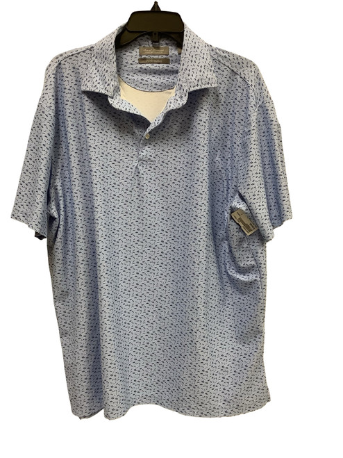 Vist Large View of Product Image Which is Used Cremieux Mens Short Sleeve Top L/16-16.5