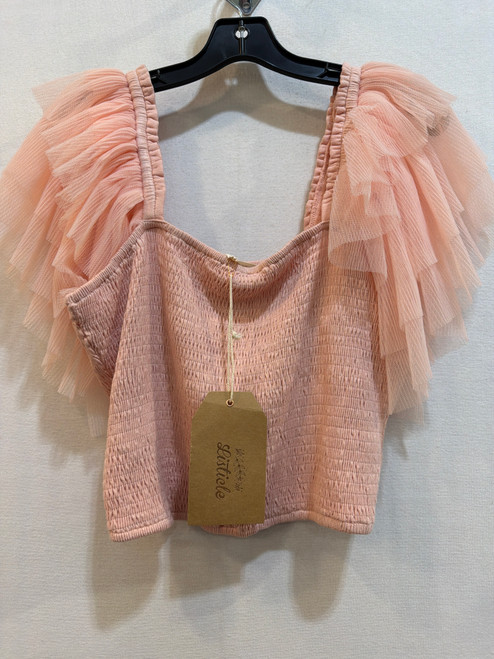 Vist Large View of Product Image Which is Used Listicle Short Sleeve Top L-12/14