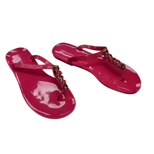 Vist Large View of Product Image Which is Used Alligator Flip Flops 9