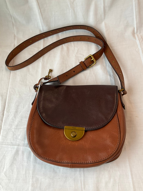 Vist Large View of Product Image Which is Used Fossil Small Leather Handbag