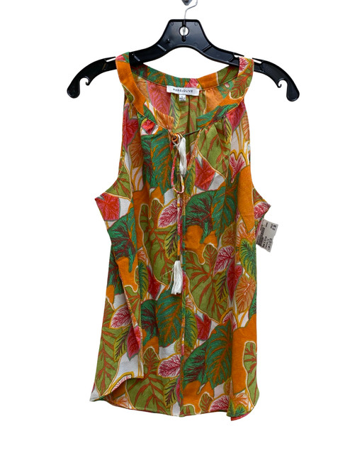 Vist Large View of Product Image Which is Used Rose & Olive Sleeveless Top L-12/14