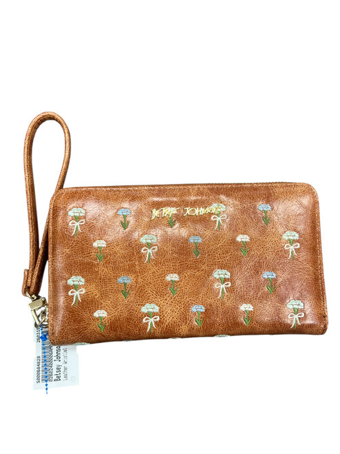 Vist Large View of Product Image Which is Used Betsey Johnson Leather Wristlet