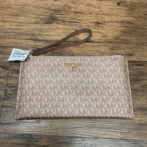 Vist Large View of Product Image Which is Used Michael Michael Kors Leather Wristlet