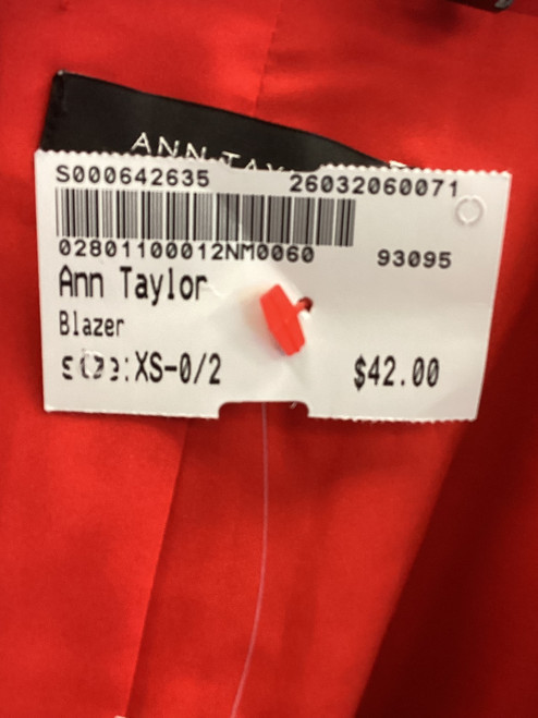 Vist Large View of Product Image Which is Used Ann Taylor Blazer XS-0/2