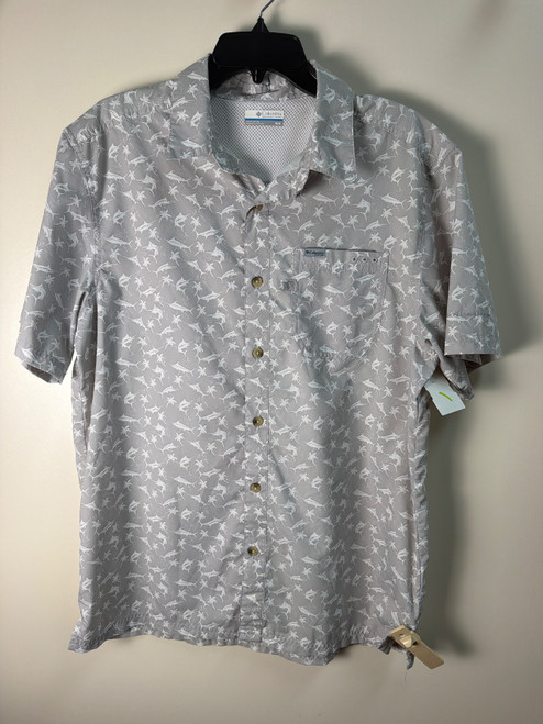 Vist Large View of Product Image Which is Used Columbia Mens Short Sleeve Top M/15-15.5