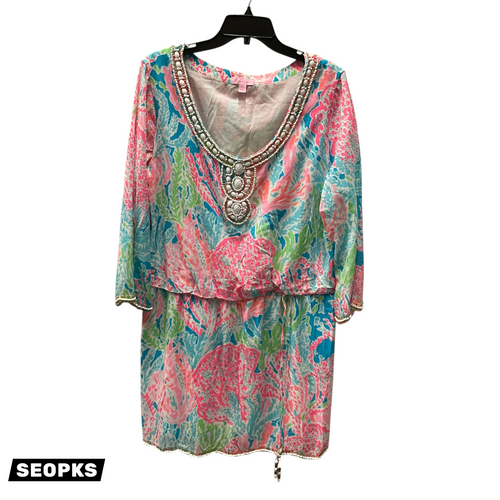 Vist Large View of Product Image Which is Used Lilly Pulitzer Short Dress F XL-16