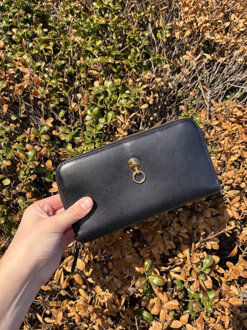 Vist Large View of Product Image Which is Used Fendi black leather wallet