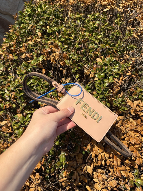 Vist Large View of Product Image Which is Used Fendi Leather Wristlet