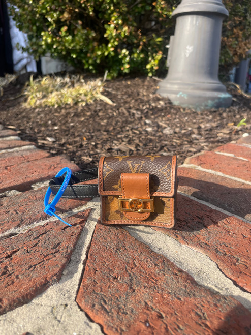 Vist Large View of Product Image Which is Used Louis Vuitton Leather Airpods Case