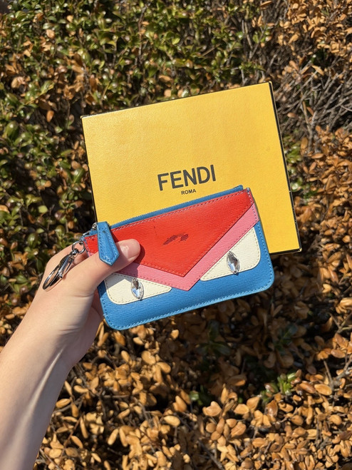 Vist Large View of Product Image Which is Used Fendi Leather Wallet colorful