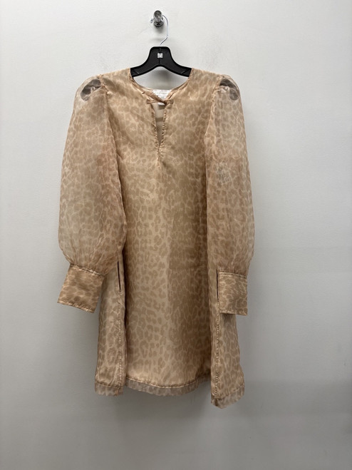 Vist Large View of Product Image Which is Used tan cheetah House Of Harlow 1960 Short Dress B XS-0/2