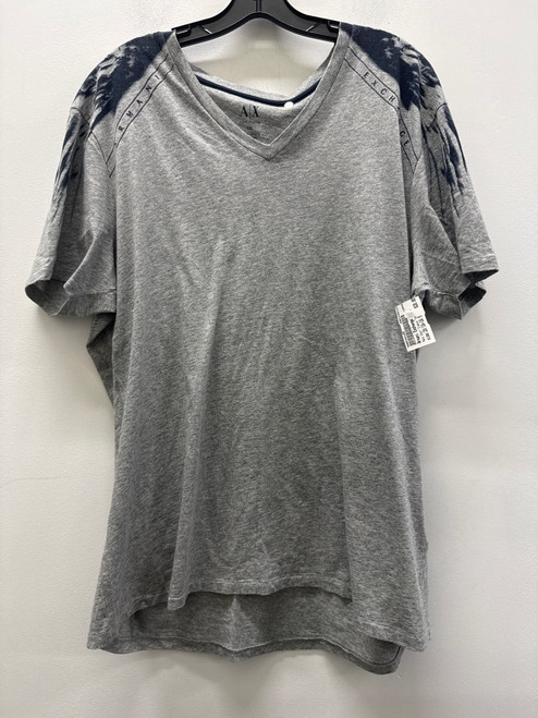 Vist Large View of Product Image Which is Used Grey Armani Exchange Mens Short Sleeve Top 2X/18-18.5