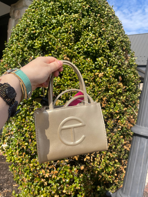 Vist Large View of Product Image Which is Used Telfar Small Leather Handbag