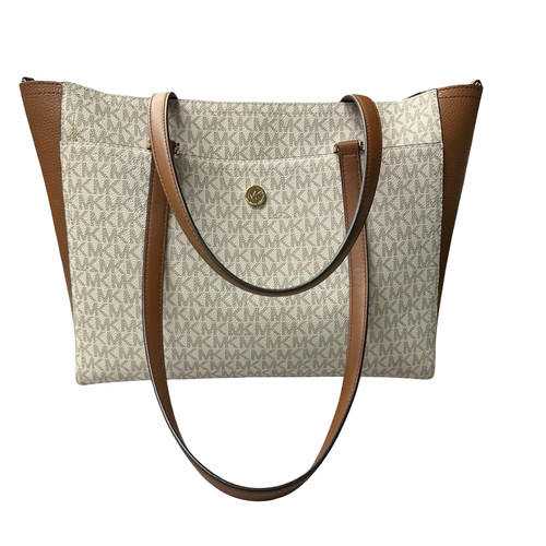 Vist Large View of Product Image Which is Used Michael Michael Kors Large Leather Handbag