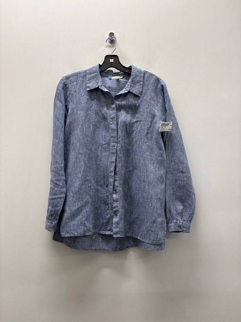 Vist Large View of Product Image Which is Used Blue Eileen Fisher Long Sleeve Top S-4/6