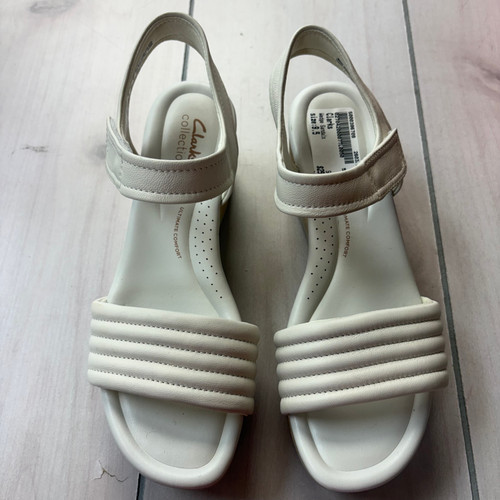 Vist Large View of Product Image Which is Used Clarks Wedge Sandals 9.5