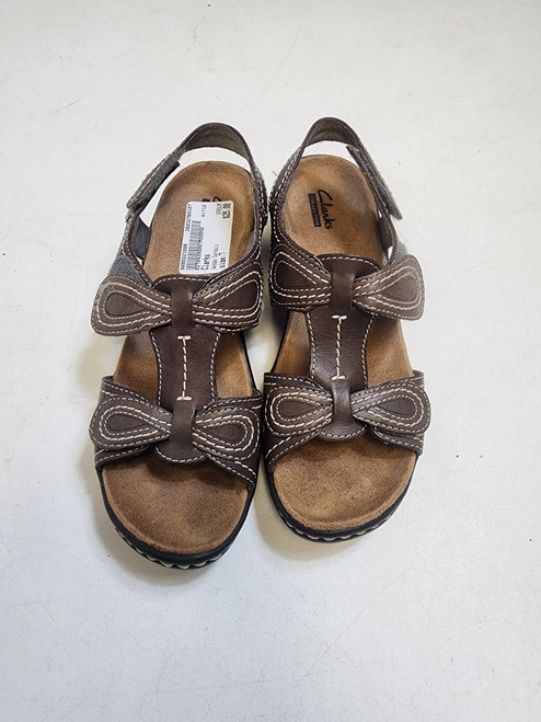 Vist Large View of Product Image Which is Used Clarks Wedge Sandals 7