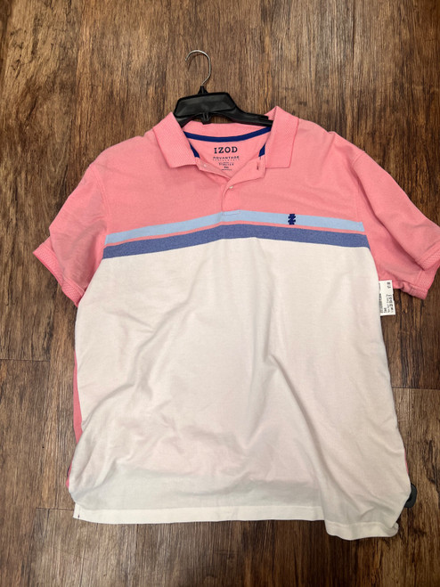 Vist Large View of Product Image Which is Used Izod Mens Short Sleeve Top 2X/18-18.5