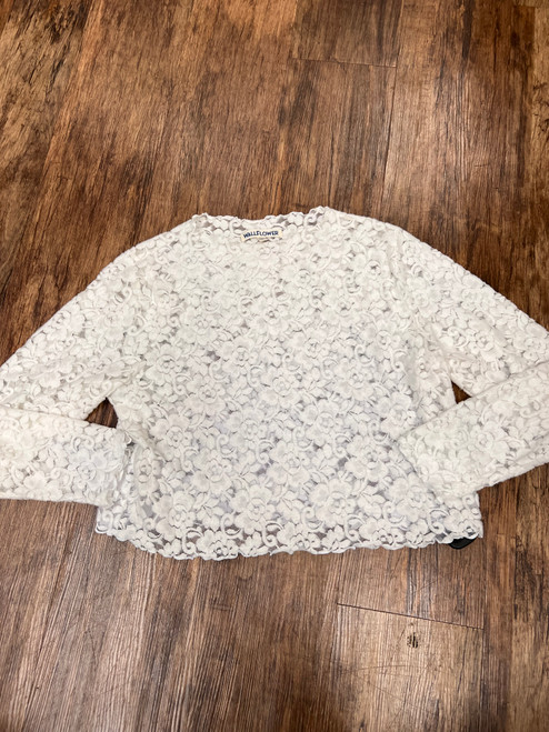 Vist Large View of Product Image Which is Used Wallflower Long Sleeve Top 1X-18