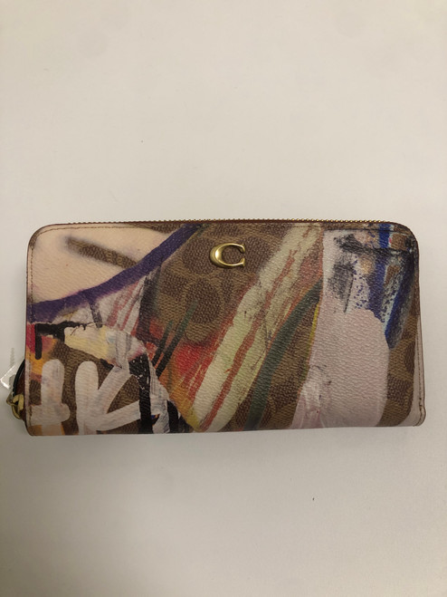 Vist Large View of Product Image Which is Used Coach Zip Around Wallet 