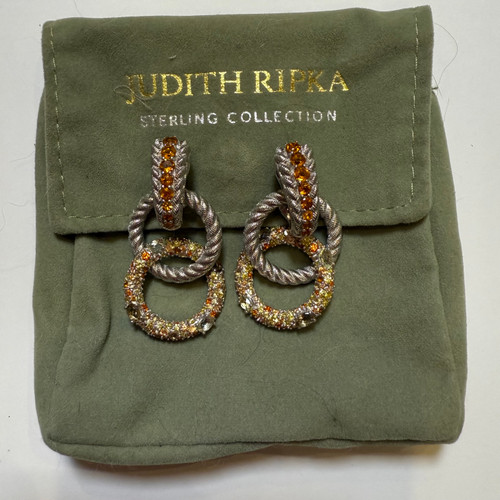 Vist Large View of Product Image Which is Used Judith Ripka 925 Earrings 
