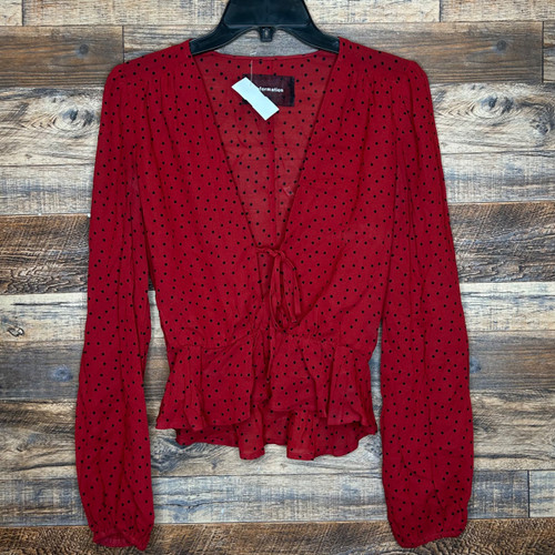 Vist Large View of Product Image Which is Used Reformation Long Sleeve Top S-4/6
