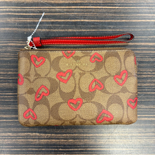 Vist Large View of Product Image Which is Used Coach Leather Wristlet