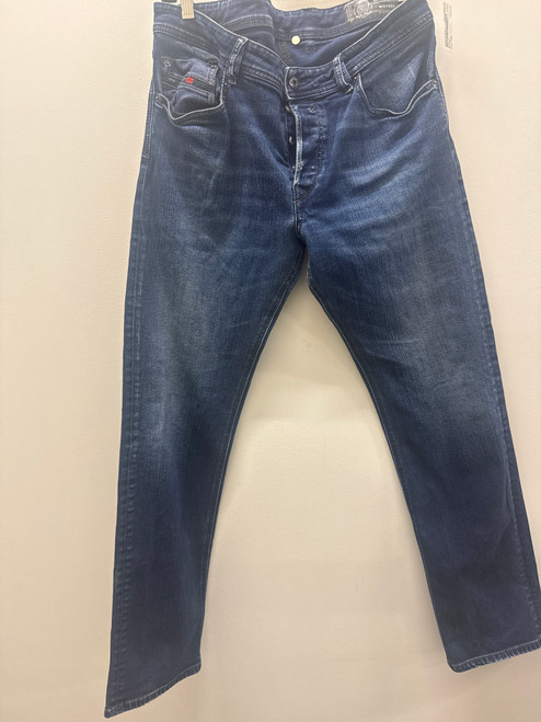 Vist Large View of Product Image Which is Used Blue Diesel Mens Denim 34W
