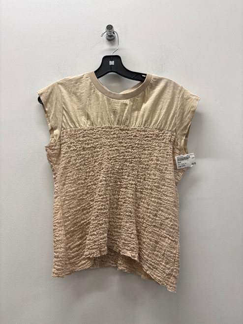 Vist Large View of Product Image Which is Used Beige Maeve Short Sleeve Top S-4/6