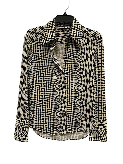 Vist Large View of Product Image Which is Used Zara Long Sleeve Top S-4/6