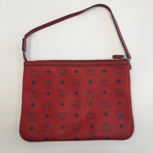 Vist Large View of Product Image Which is Used MCM Munchen Leather Wristlet