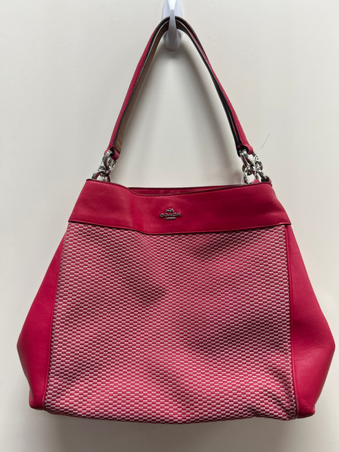 Vist Large View of Product Image Which is Used Coach Large Leather Handbag