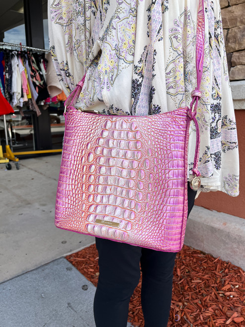 Vist Large View of Product Image Which is Used Brahmin Large Leather Handbag