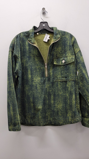 Vist Large View of Product Image Which is Used  Green Frnch Long Sleeve Top S-4/6