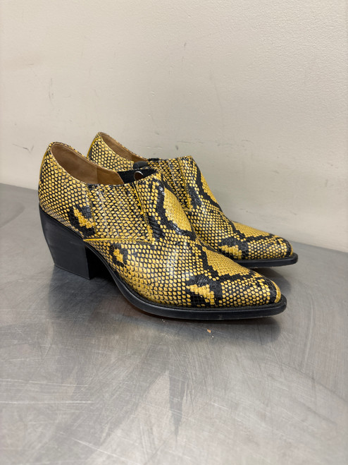 Vist Large View of Product Image Which is Used yellow snake skin Chloe Ankle Boots 8