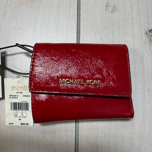 Vist Large View of Product Image Which is Used Michael Kors Leather Wallet