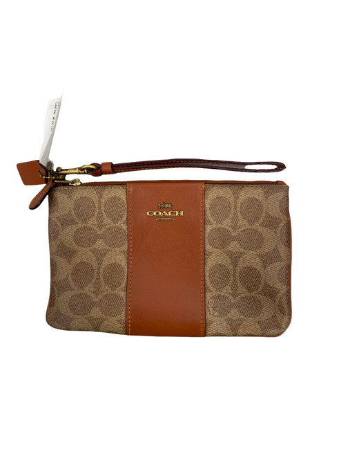 Vist Large View of Product Image Which is Used Coach Leather Wristlet