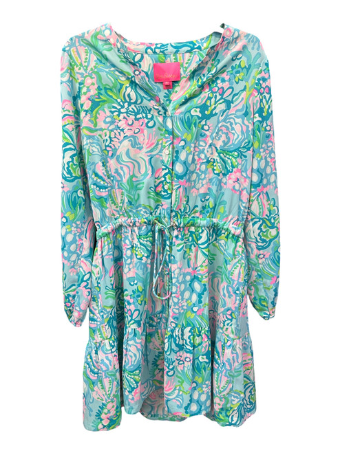 Vist Large View of Product Image Which is Gently Used Lilly Pulitzer Cori stretch shirtdress