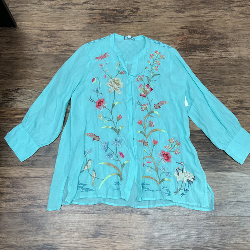 Vist Large View of Product Image Which is Used Johnny Was Long Sleeve Top L-12/14