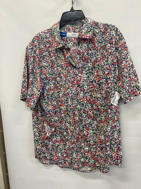 Vist Large View of Product Image Which is Used Old Navy Mens Short Sleeve Top L/16-16.5