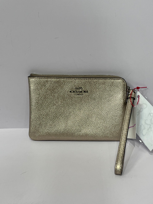 Vist Large View of Product Image Which is Used Coach Leather Wristlet