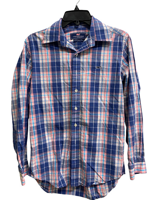 Vist Large View of Product Image Which is Used Vineyard Vines Mens Long Sleeve Top S/14-14.5