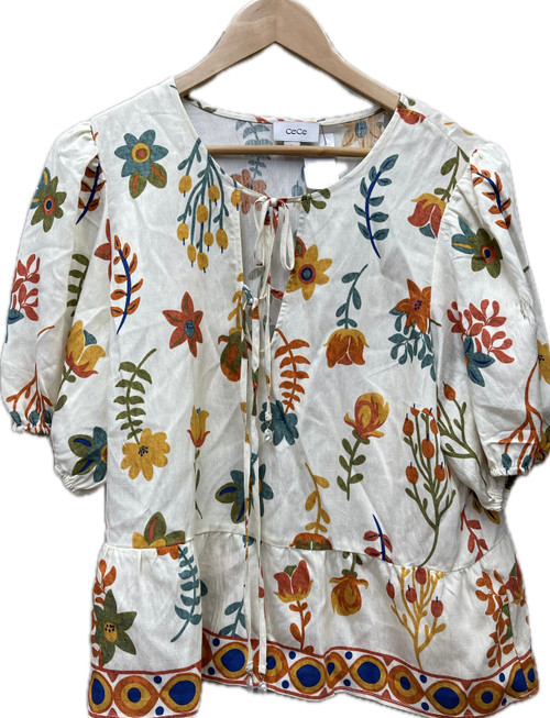 Vist Large View of Product Image Which is Used Cece By Cynthia Steffe Short Sleeve Top XL-16