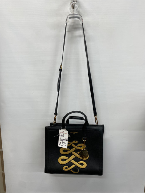 Vist Large View of Product Image Which is Used Karl Lagerfeld Large Leather Handbag