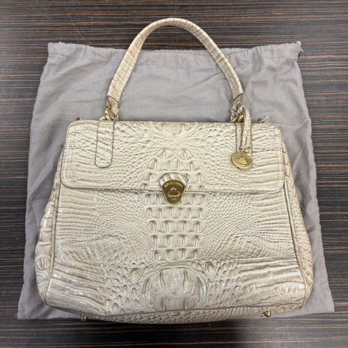 Vist Large View of Product Image Which is Used Brahmin Large Leather Handbag