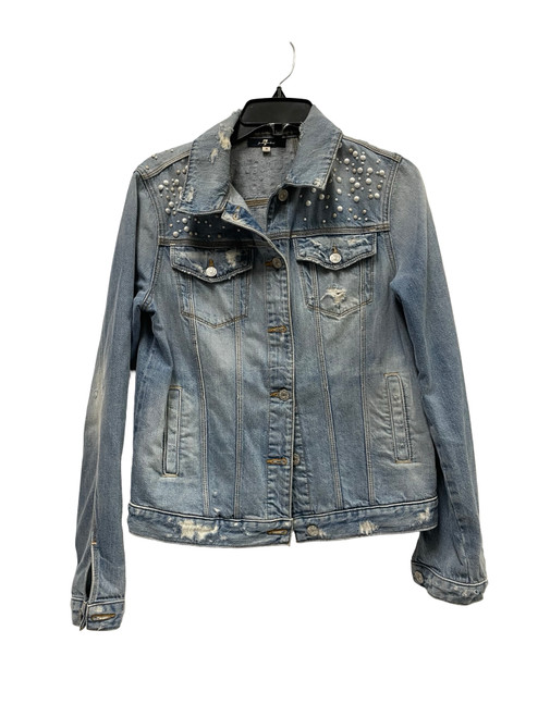 Vist Large View of Product Image Which is Used 7 For All Mankind Denim Jacket S-4/6