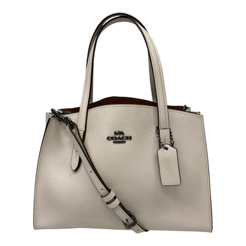 Vist Large View of Product Image Which is Used Coach White Crossbody Tote
